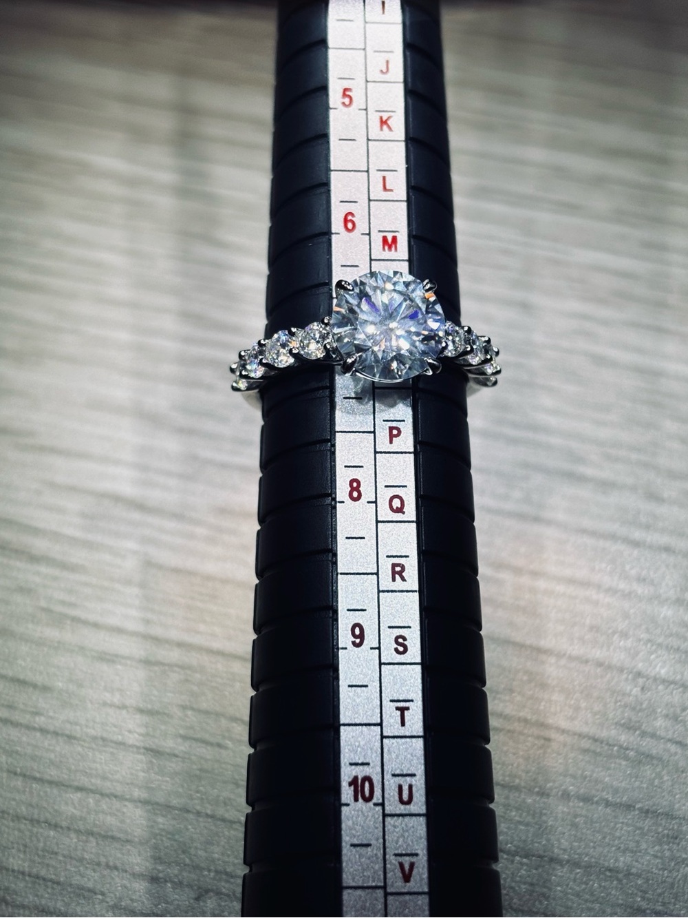 ✨𝐒𝐨𝐥𝐢𝐝 𝟗𝟐𝟓 𝐒𝐭𝐞𝐫𝐥𝐢𝐧𝐠 𝐒𝐢𝐥𝐯𝐞𝐫 𝐕𝐕𝐒 𝐌𝐨𝐢𝐬𝐬𝐚𝐧𝐢𝐭𝐞 𝐂𝐥𝐚𝐬𝐬𝐢𝐜 𝐒𝐨𝐥𝐢𝐭𝐚𝐢𝐫𝐞 𝐑𝐢𝐧𝐠✨ - Picture 5 of 9